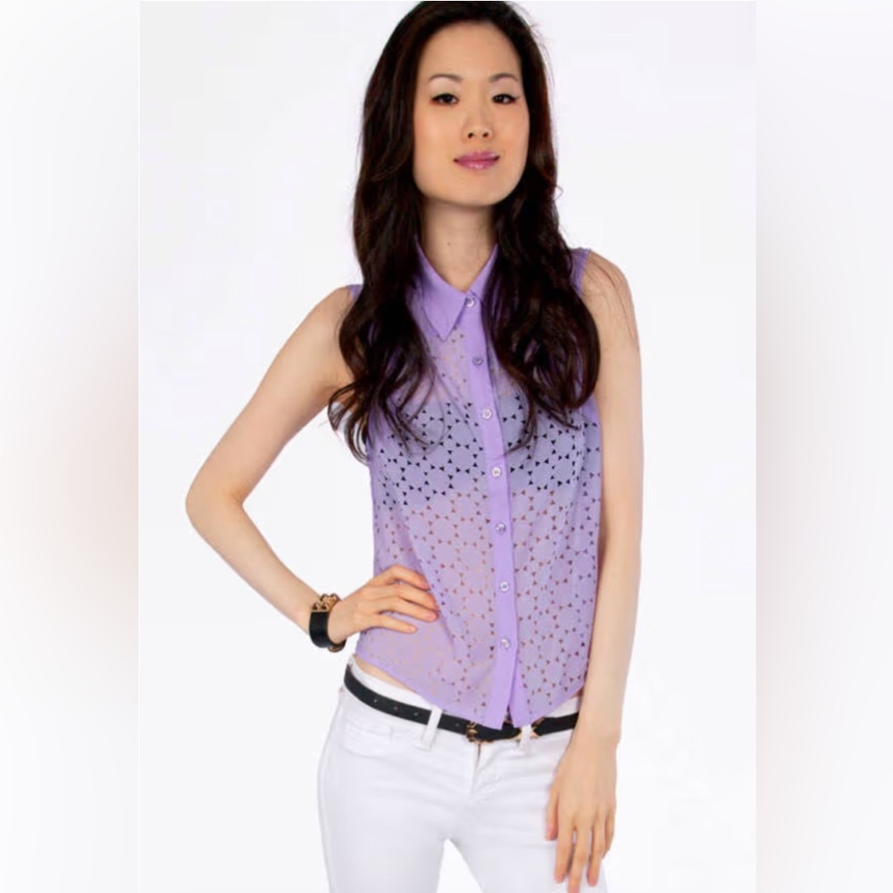 Frankly Bubbly Lilac Tank Top
